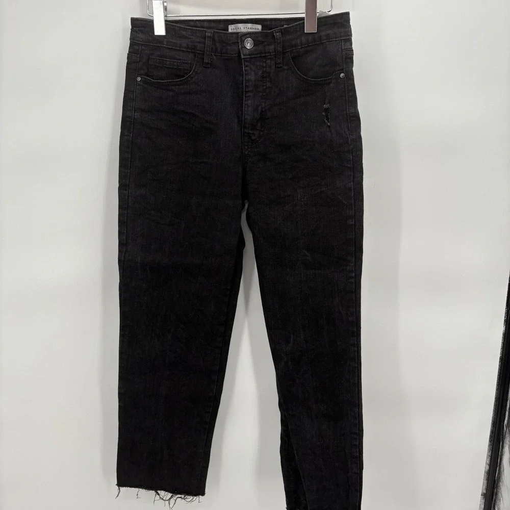 Social Standard by Sanctuary Women's High Rise‎ Crop Straight Jeans Size 6 #28E